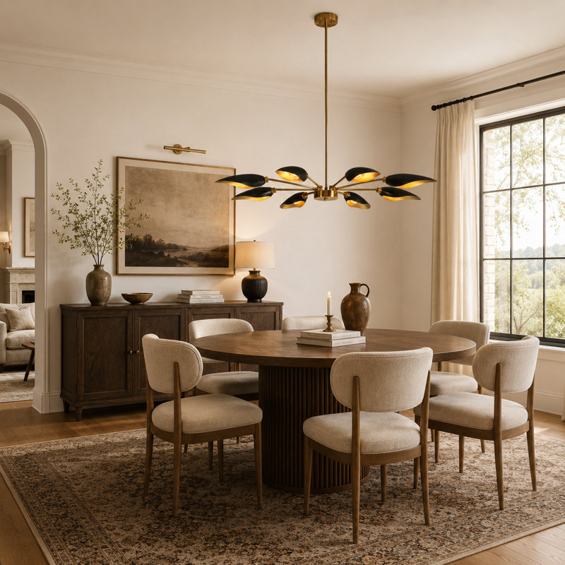 Mercer41 Lakendria 8 - Light Sputnik Modern Linear Chandelier
